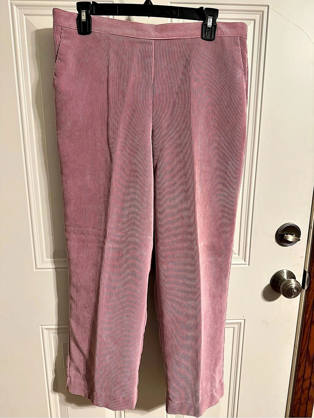 Alfred Dunner Striped Wide Leg Pants in Purple Size 12P